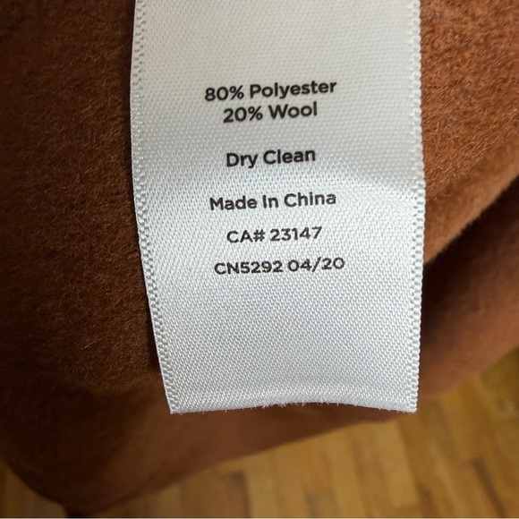 Talbots Rich Brown Carmel Vest Duster Size S - Picture 5 of 8